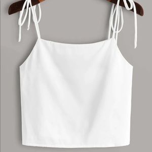 White crop top